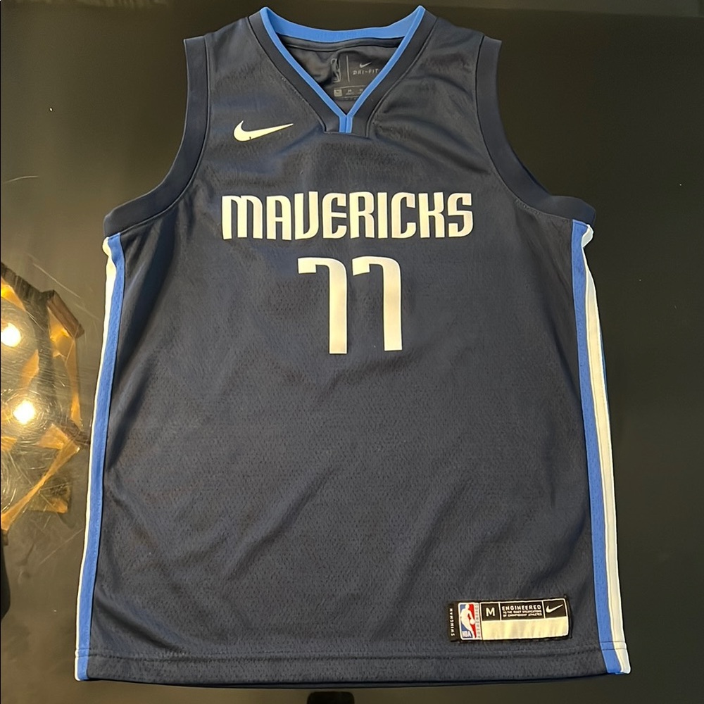 Nike Mavericks Blue Basketball Jersey